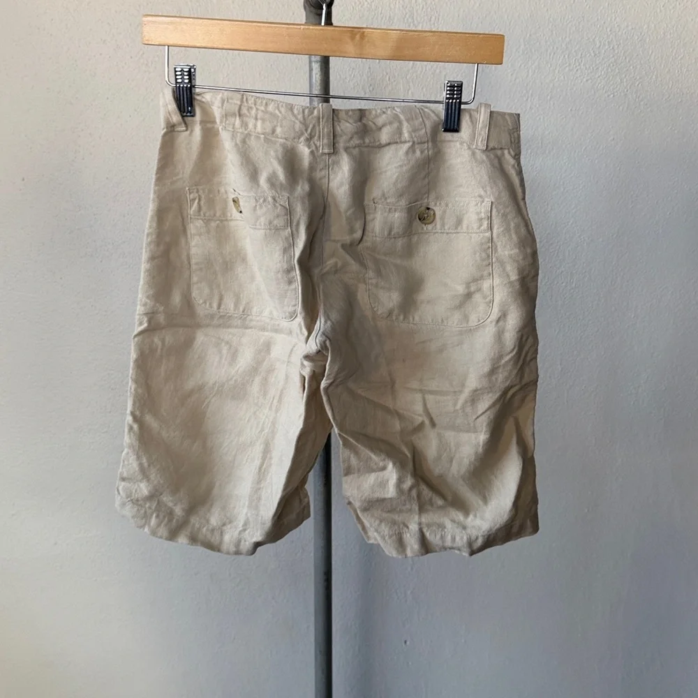 Banana Republic Linen Bermuda Shorts Womens Size 0 - Picture 3 of 3